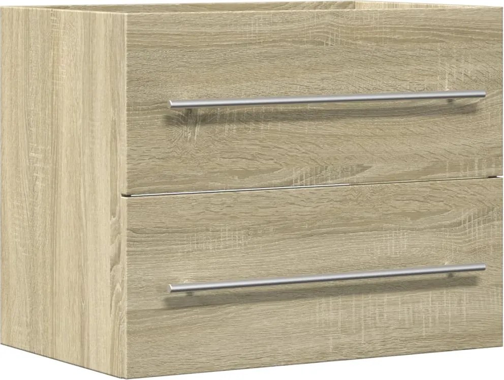 vidaXL sonoma tölgy színű szerelt fa mosdószekrény 60 x 38,5 x 48 cm