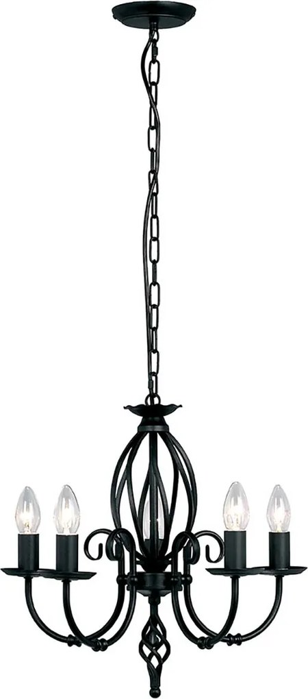 Elstead klasszikus csillár artisan fekete elsart5-black