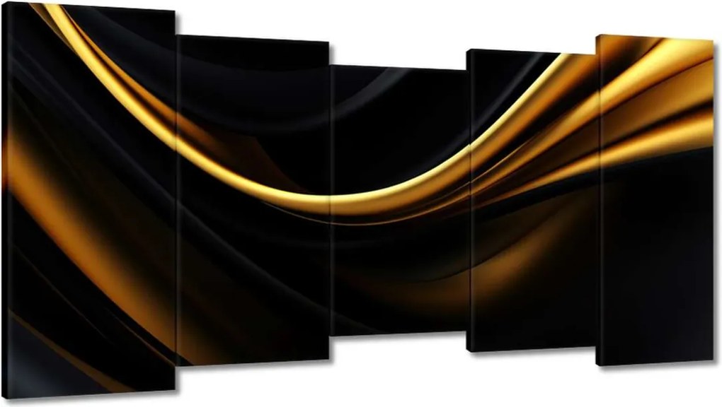 Vászonkép 150x80 Selyem arany szalag