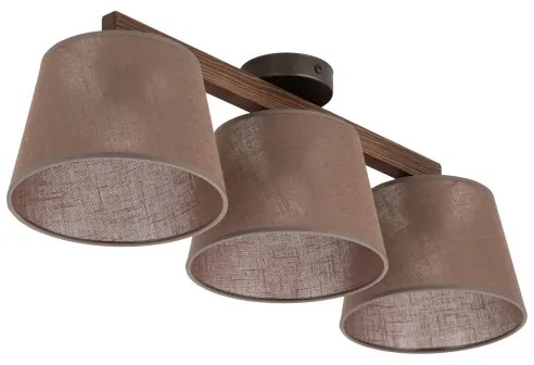 Brilagi - Felületre szerelt csillár LATTE 3xE27/15W/230V fenyő/barna