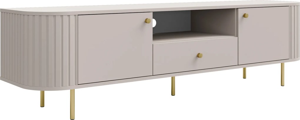 Lento TV-szekrény 181 cm fiókkal - homokbézs