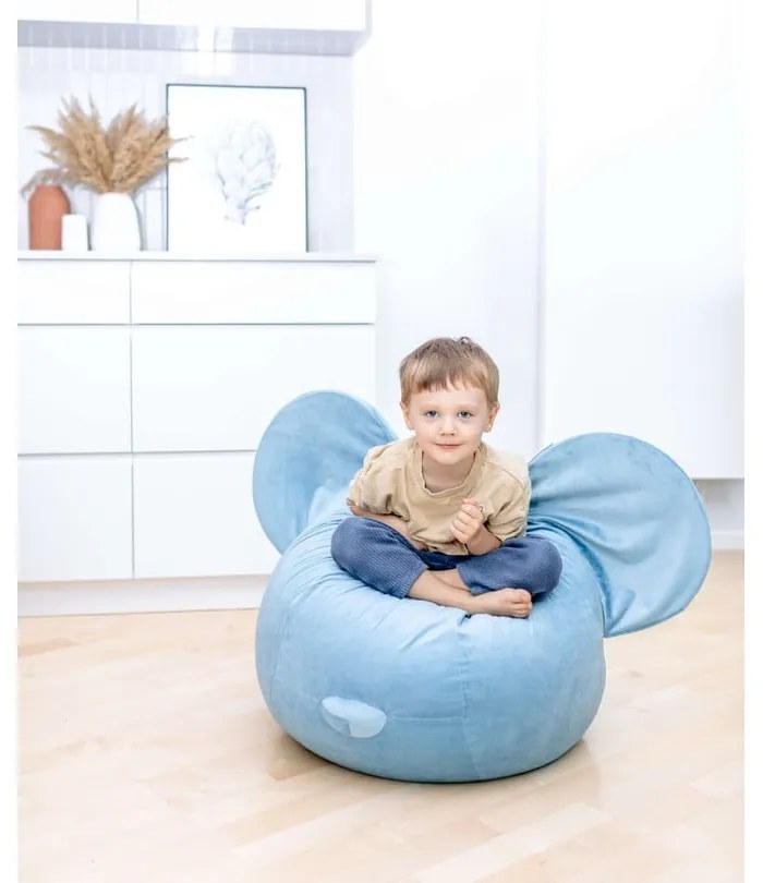 Ears kék bársony babzsák - The Brooklyn Kids