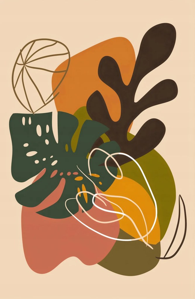 Poszter 53x81cm Erdei kompozíció