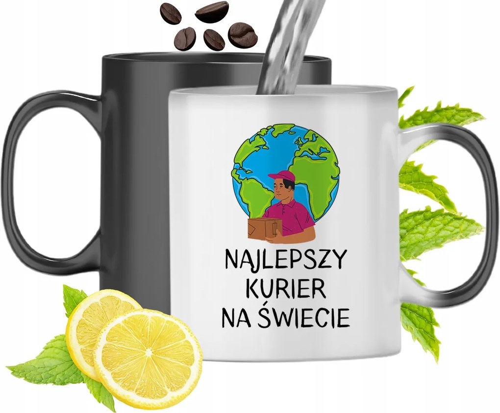 Mágikus Bögre Futárnak Színváltós Nyomtatott Fotóval