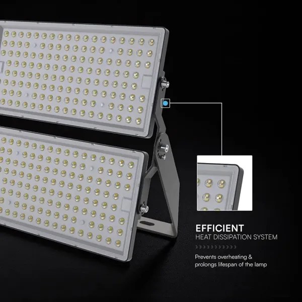LED reflektor LED/500W/230V 4000K IP65 szürke