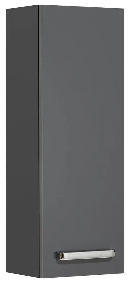 Sötétszürke függő fürdőszoba szekrény 25x70 cm Set 311 - Pelipal