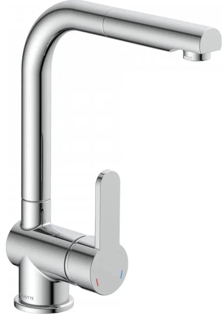 Schütte 79700 - LONDON konyhai csaptelep kihúzható zuhanyfejjel, fényes króm