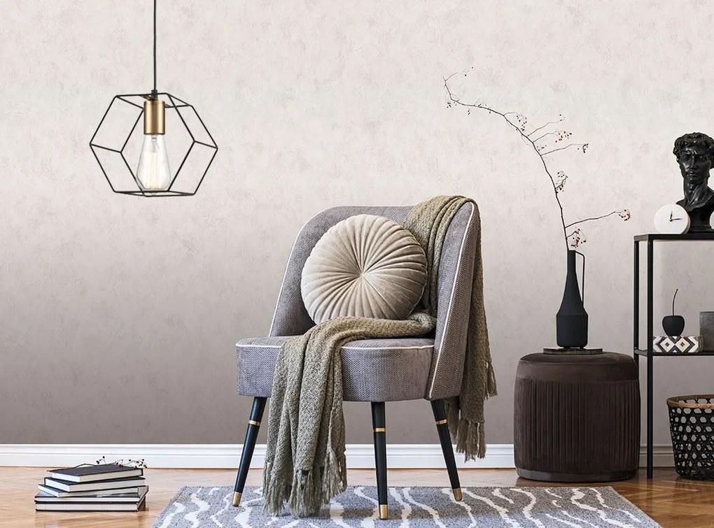 Szerszámlámpa, függőlámpa 1xE27 APP1131-1CP, fekete-arany, OSW-40003