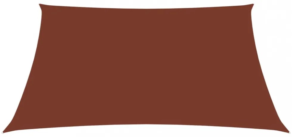 vidaXL terrakotta téglalap alakú oxford-szövet napvitorla 3,5 x 4,5 m