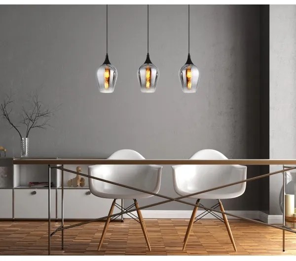 Globo 155520-3HS - Csillár zsinóron LAVUS 3xE27/60W/230V