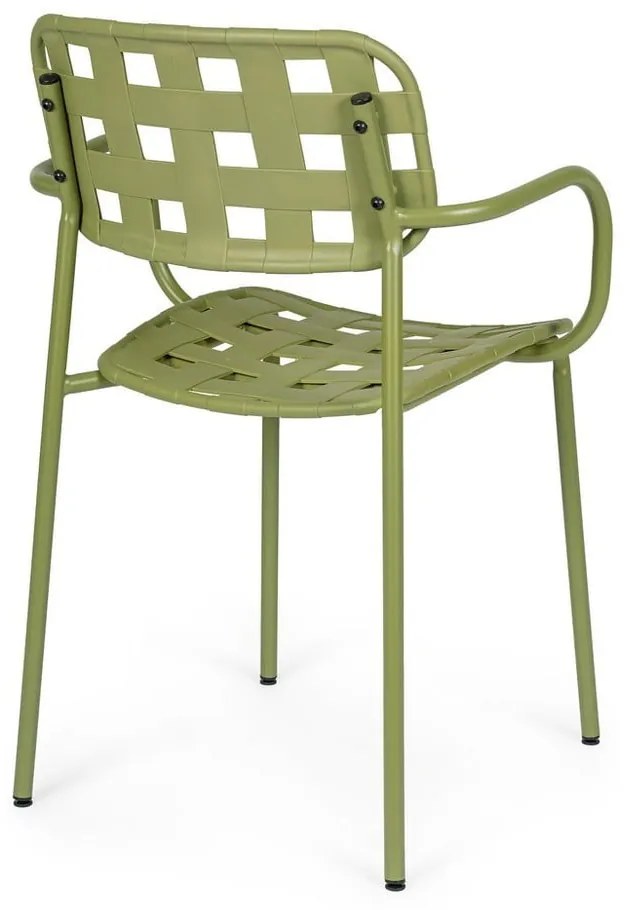 Zöld fém kerti szék szett 4 db-os Clover – Bizzotto