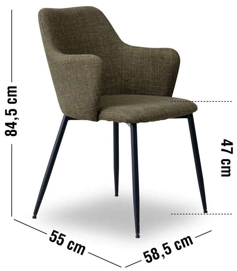 Skylar design karfás szék