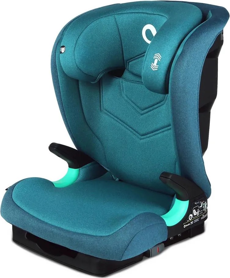 Lionelo - NEAL i-Size autósülés 100-150 cm zöld-türkiz