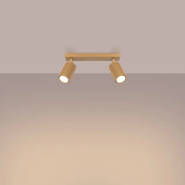 Sollux SL.1561 - Spotlámpa KARBON 2xGU10/10W/230V arany