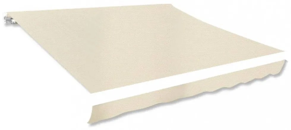 krémszínű vászon napellenző tető 350 x 250 cm