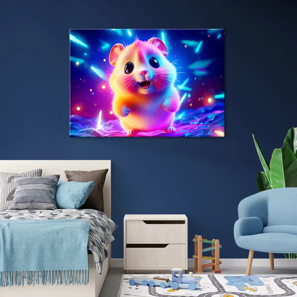 Gario Vászonkép Aranyos hörcsög Méret: 100 x 70 cm