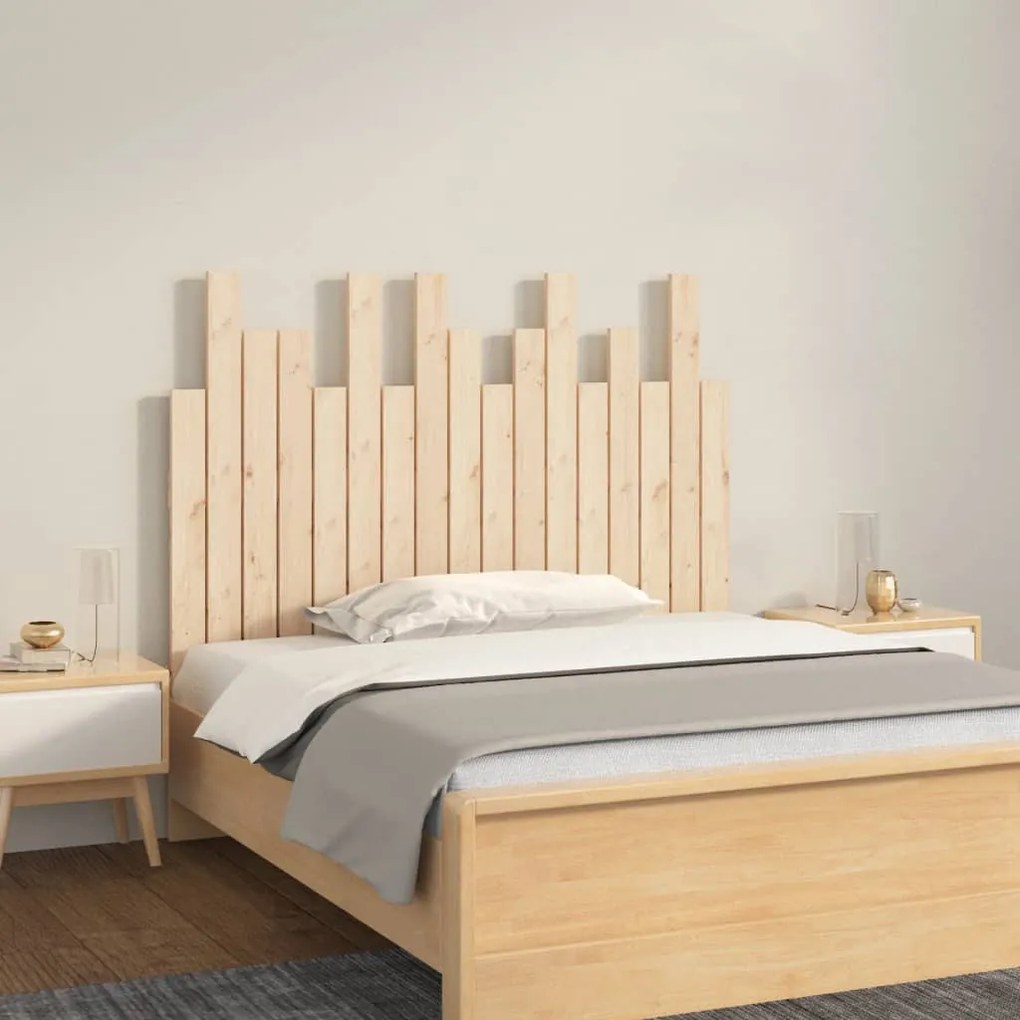 tömör fenyőfa fali fejtámla 108 x 3 x 80 cm