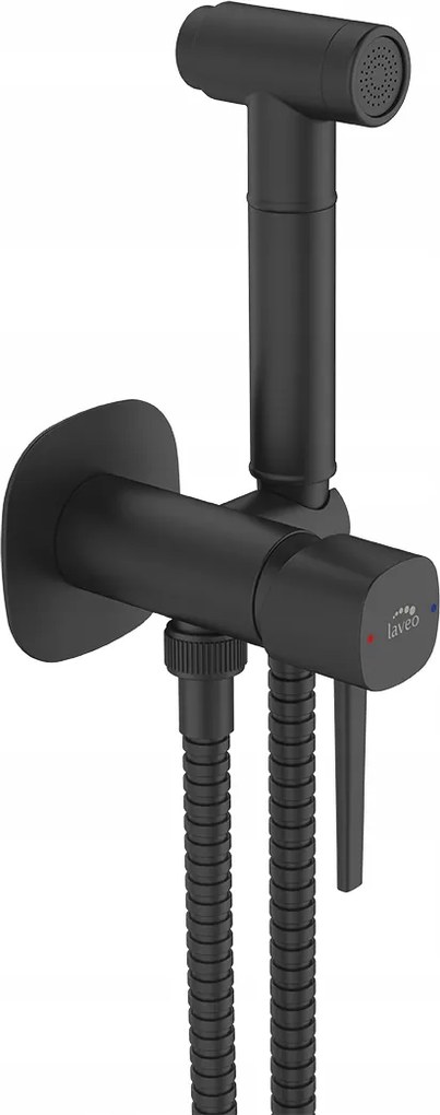 Falsík Alatti Bidé Csaptelep Zuhanyszettel Fekete Laveo