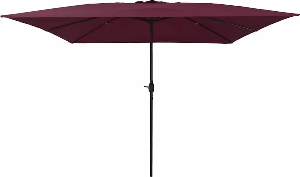 vidaXL Kerti napernyő Bordeaux piros 295 x 295 x 245 cm