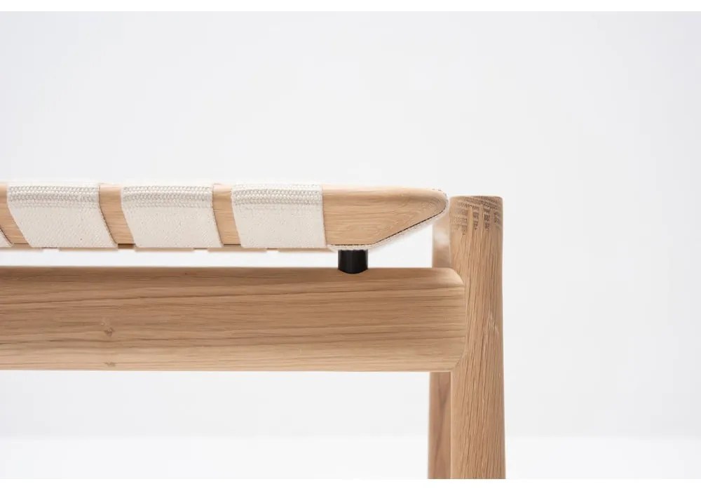 Fehér-natúr színű pad Klupa - Gazzda