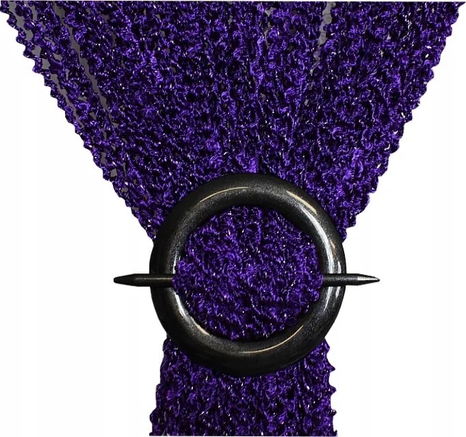 Függöny spagetti göndör bárány mintás függöny 140x160 cm magas lila