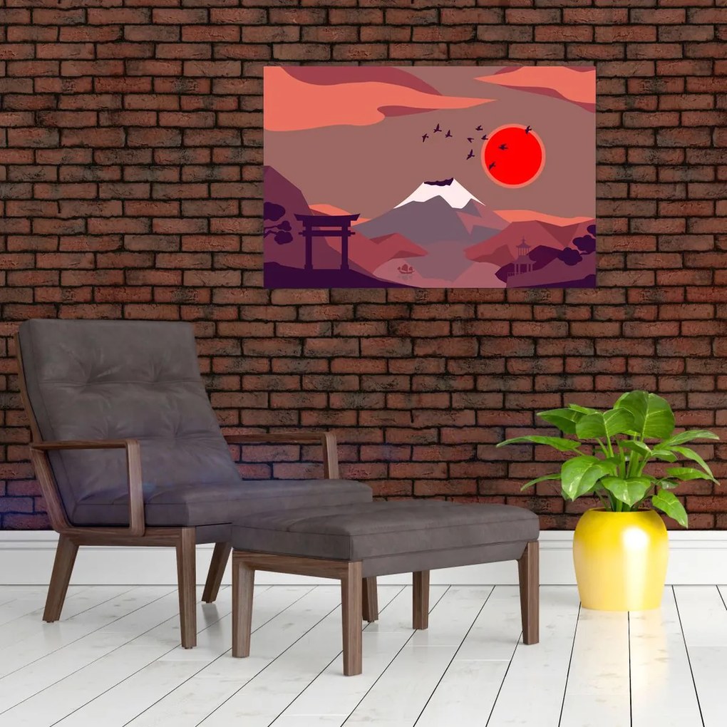 Kép - Fuji hegység (90x60 cm)