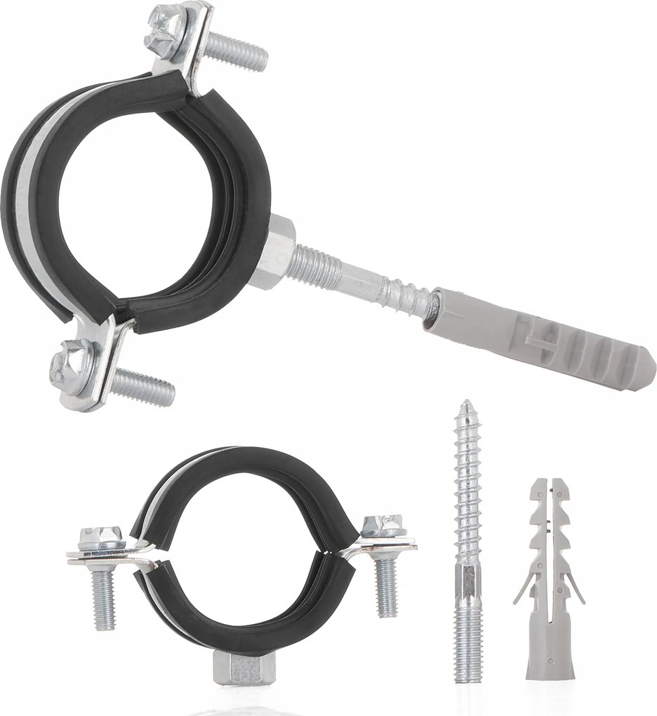 Fém Csőbilincs Gumival 1 Coll