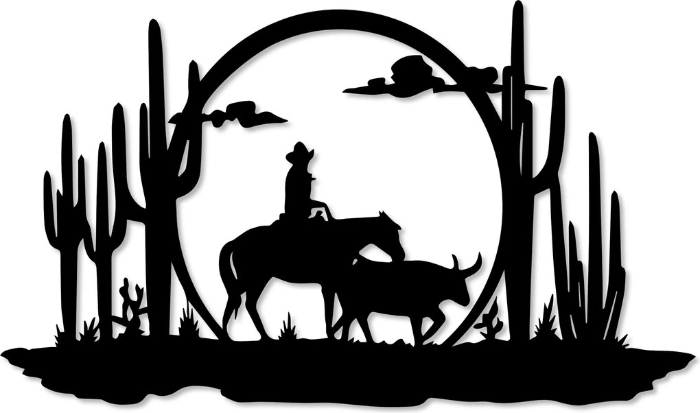 Falpanel Konyha Dekoráció Otthoni Dekoráció Kép Áttört Cowboy