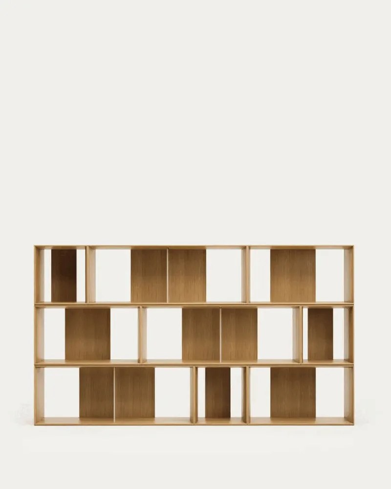 Natúr színű moduláris polcrendszer tölgyfa dekorral 67x38 cm Litto – Kave Home