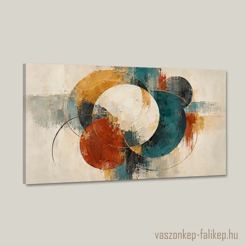 Körök Egyensúlya vászonkép – Prémium színvilág 40x23 cm