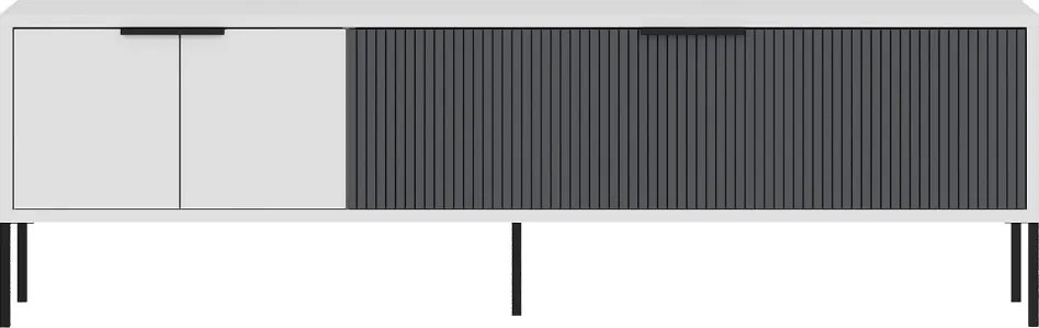 Noah TV-állvány, fehér-antracit, 150 cm