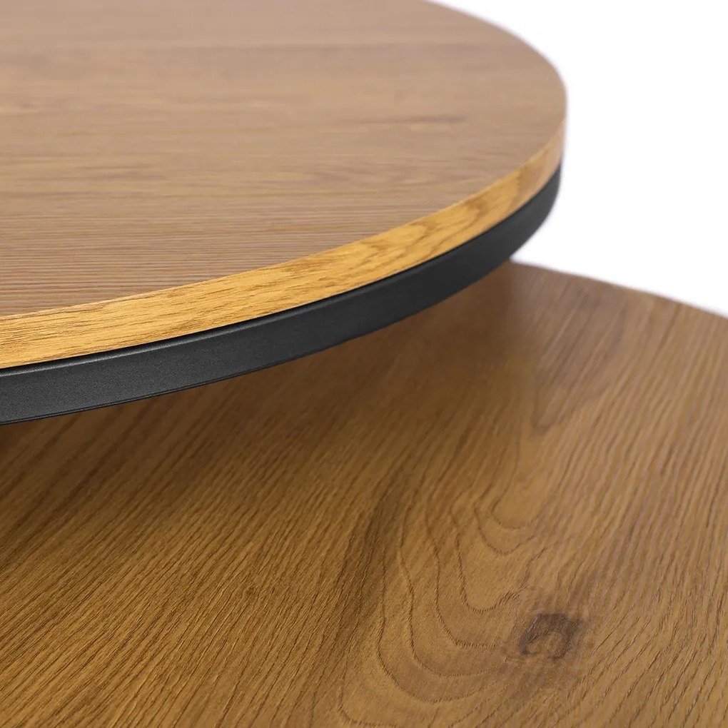 Dohányzóasztal szett Aranytölgy színben DELIA MAX