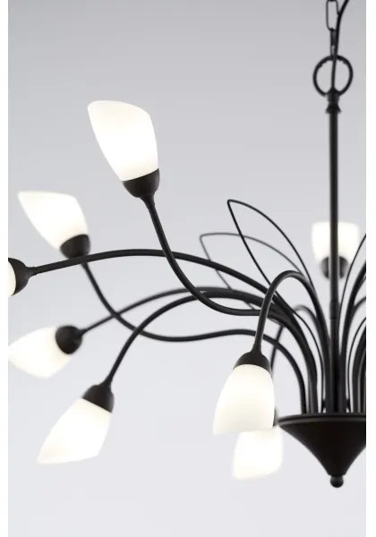 Jupiter 2057 - Láncos csillár GLORIOSA 15xG9/14W/230V fekete