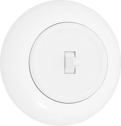 Egylépcsős kapcsoló kerettel fehér Loft