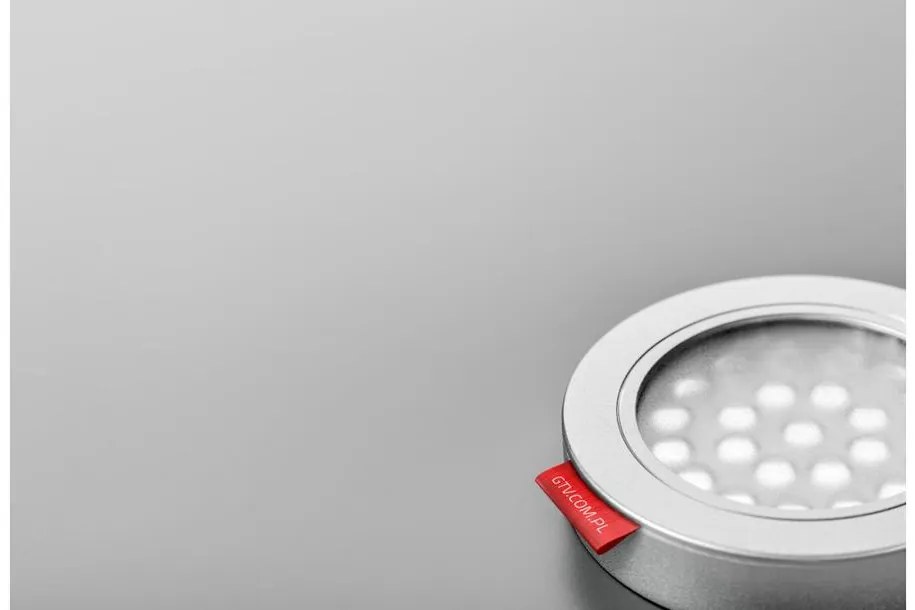 LED Lámpatest, VASCO, meleg fehér, 64mm, felületre szerelhető / süllyesztett, 12V, 130lm, 1,7W, kábellel, csatlakozóval