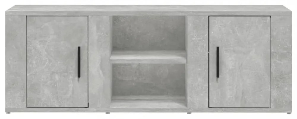 betonszürke szerelt fa TV-szekrény 100 x 31,5 x 35 cm