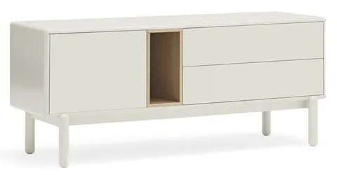 Krémszínű TV-állvány 140x56x40 cm Corvo – Teulat
