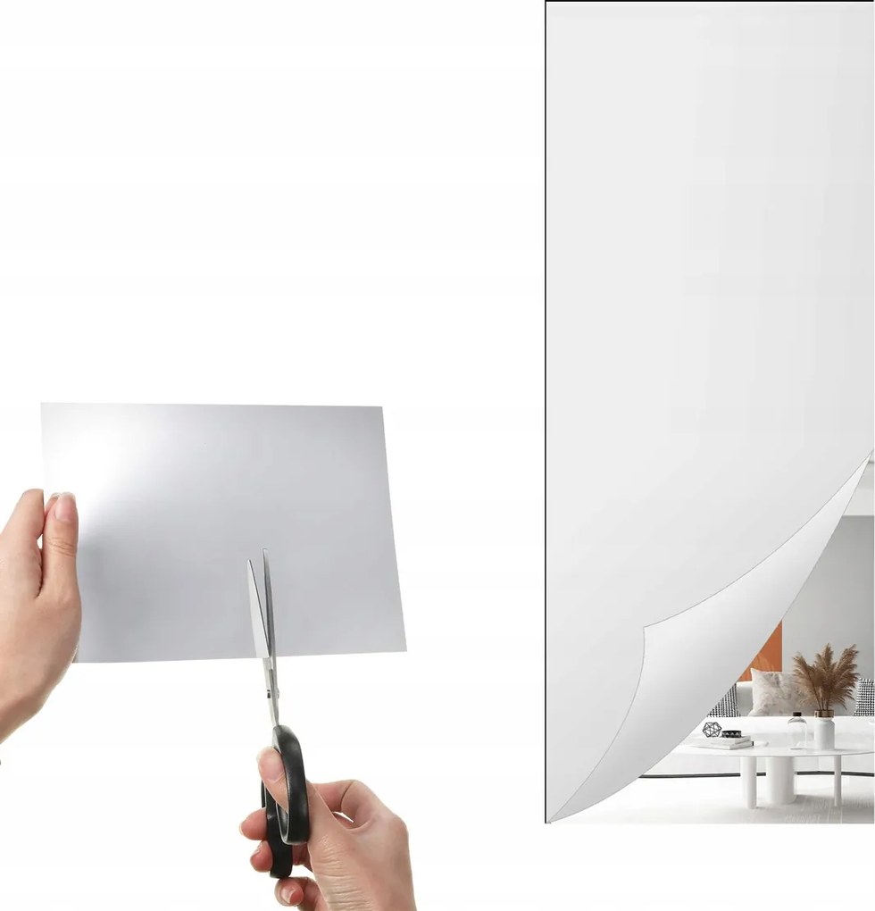 Fali Tükör, Öntapadós, 60 X 200CM, Hd Üveg, Hálószobába, Nappaliba