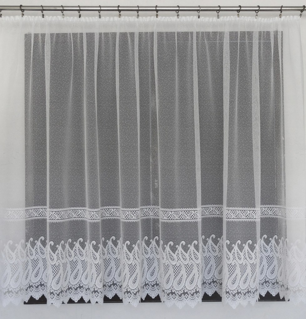 Mg Függöny 52/100 Fehér 250X170cm Kész Szalaggal Skr M