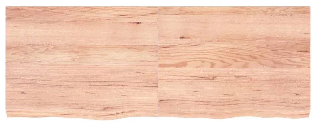 világosbarna kezelt tömör tölgyfa asztallap 160x60x(2-6) cm