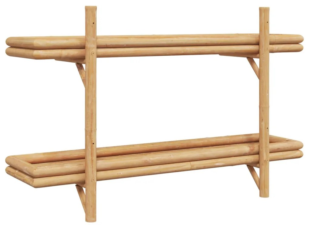 Falifiók polcokkal tárolóval Barna 100 x 26 x 60 cm bambusz