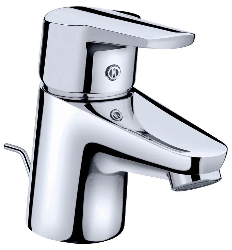 KLUDI D-Vise mosdó csaptelep, egykaros, automata leeresztővel, króm