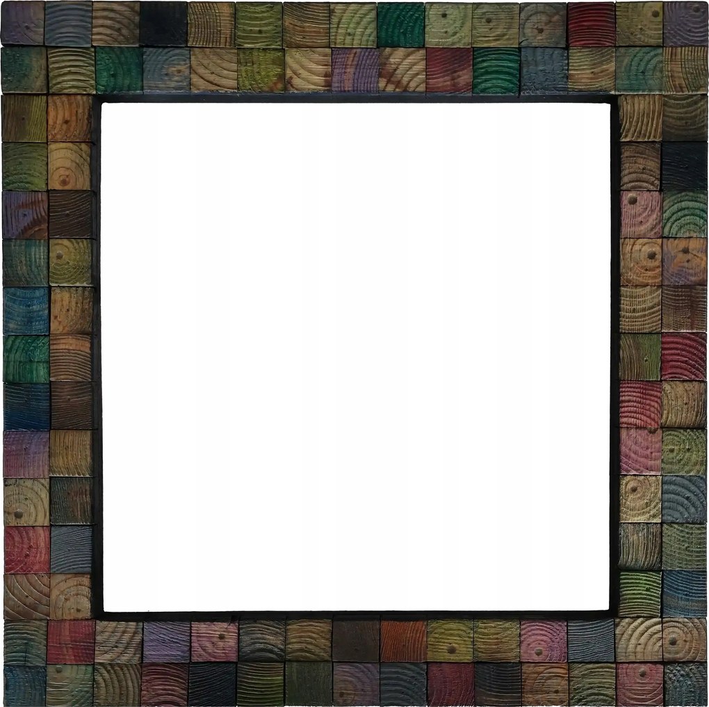 Egyedi Kézzel Készített Fa Keret Színes Mozaik