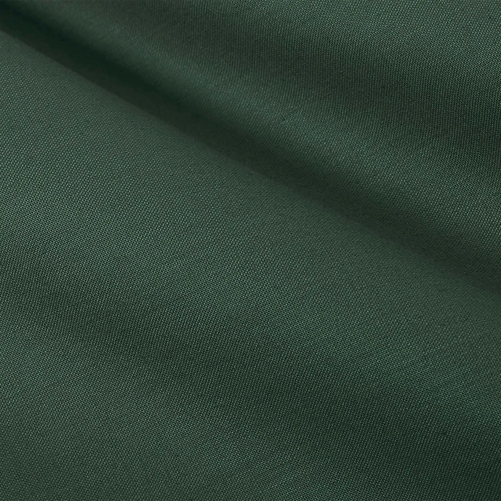 Goldea szögletes terítő 100% pamutvászon - sötétzöld 140 x 220 cm