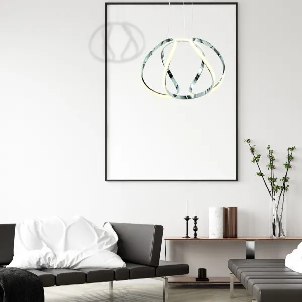 LED Csillár zsinóron GLOBE 1xLED/50W/230V