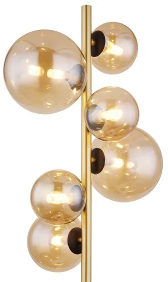 Globo 56135-6S - LED Állólámpa RIHA 6xG9/3W/230V sárgaréz