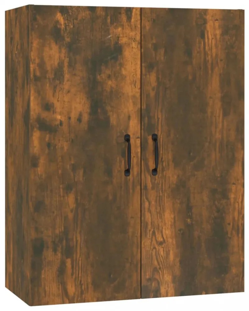 füstös tölgy színű szerelt fa függőszekrény 69,5 x 34 x 90 cm