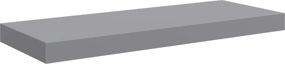 vidaXL szürke MDF lebegő fali polc 60 x 23,5 x 3,8 cm