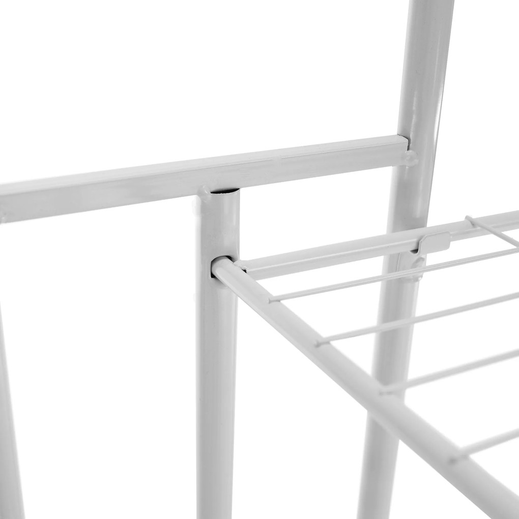 Fém állvány a virágokra, fehér, BAMIR TYP 2