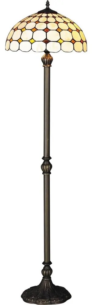 Brilagi - Tiffany ólomüveg állólámpa DORAN 2xE27/60W/230V